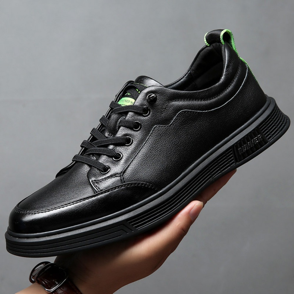 Men's Autumn New Leather Cowhide Trendy Casual Shoes